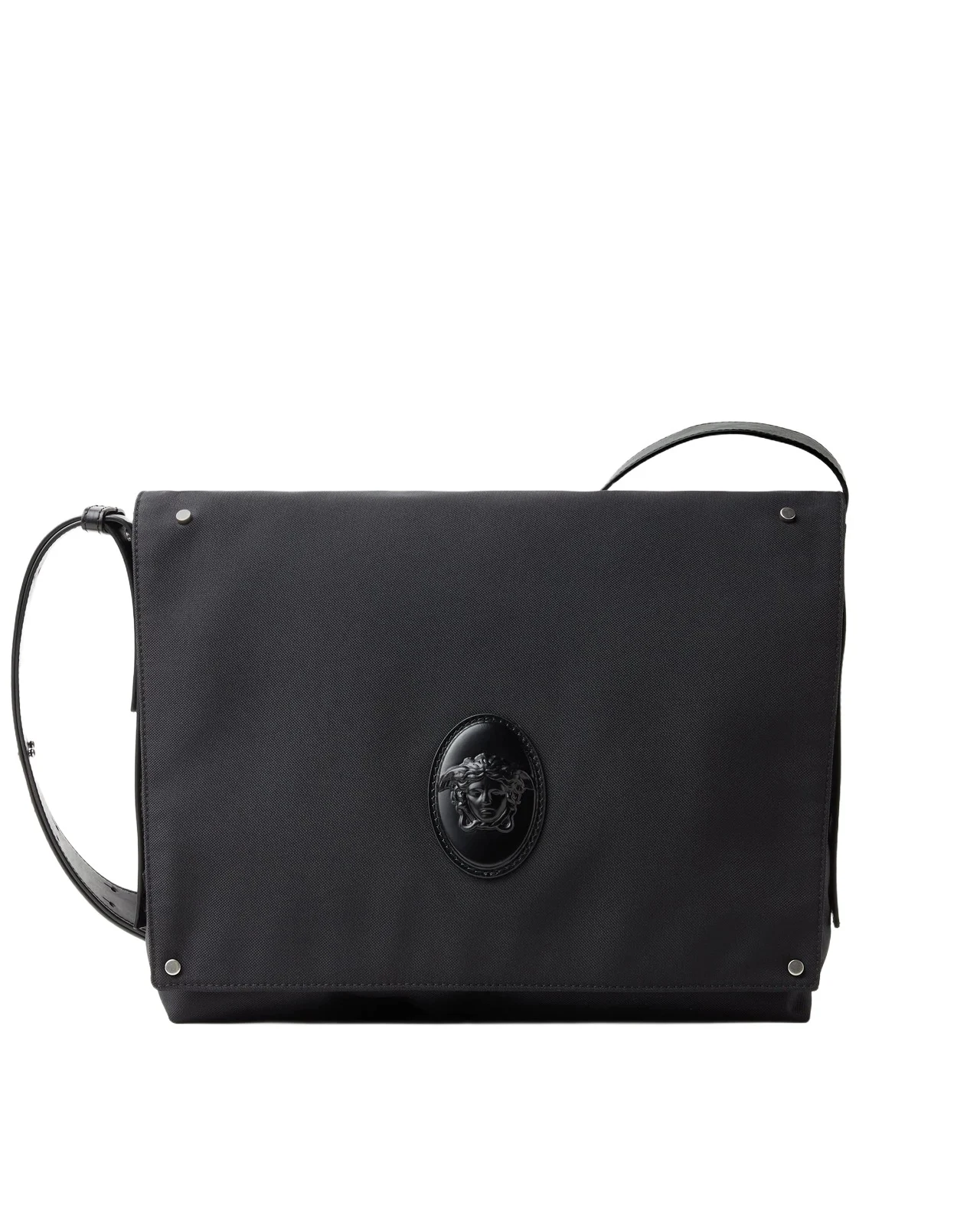 Versace Lou Large Nylon Messenger Bag