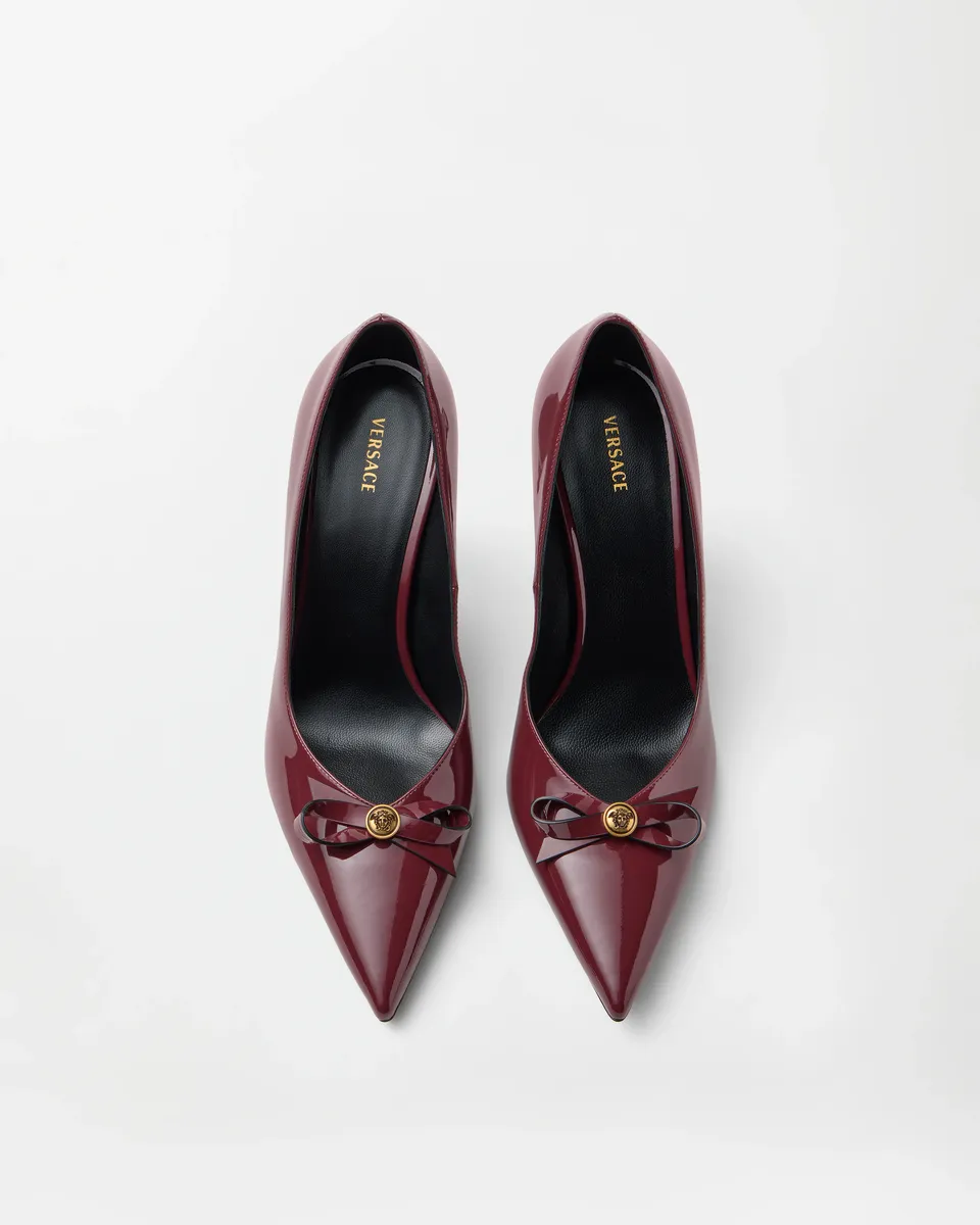 Versace Camille Patent Leather Pumps 85 mm | Thumbnail 2 Versace Camille Patent Leather Pumps 85 mm | Thumbnail 2