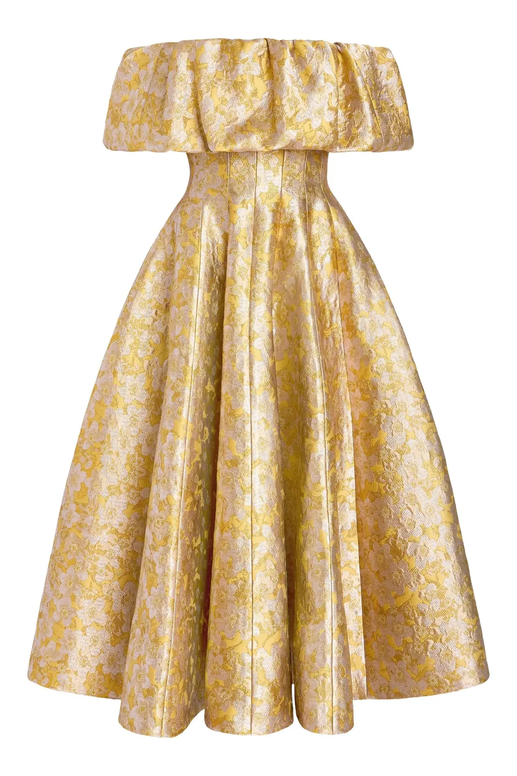 Markarian Protea Gold Midi Dress