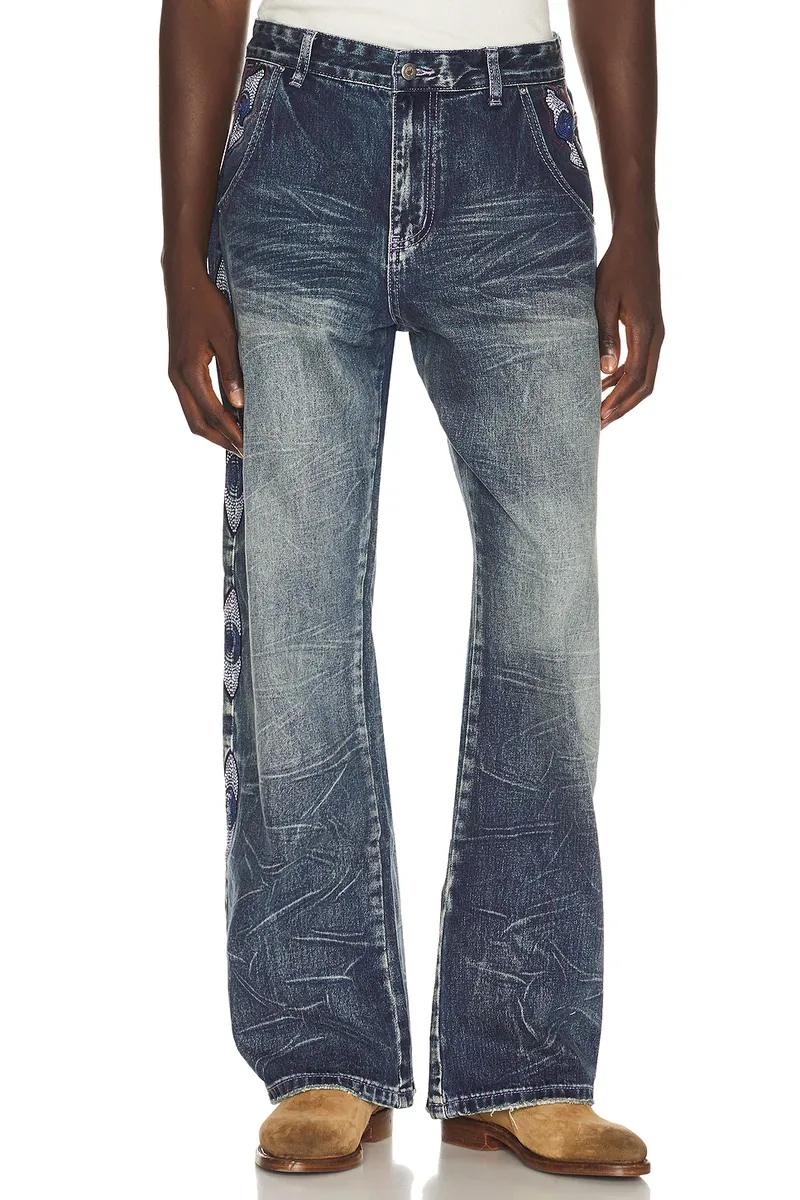 KidSuper Gemstone Eye Embroidery Jean | Thumbnail 2 KidSuper Gemstone Eye Embroidery Jean | Thumbnail 2