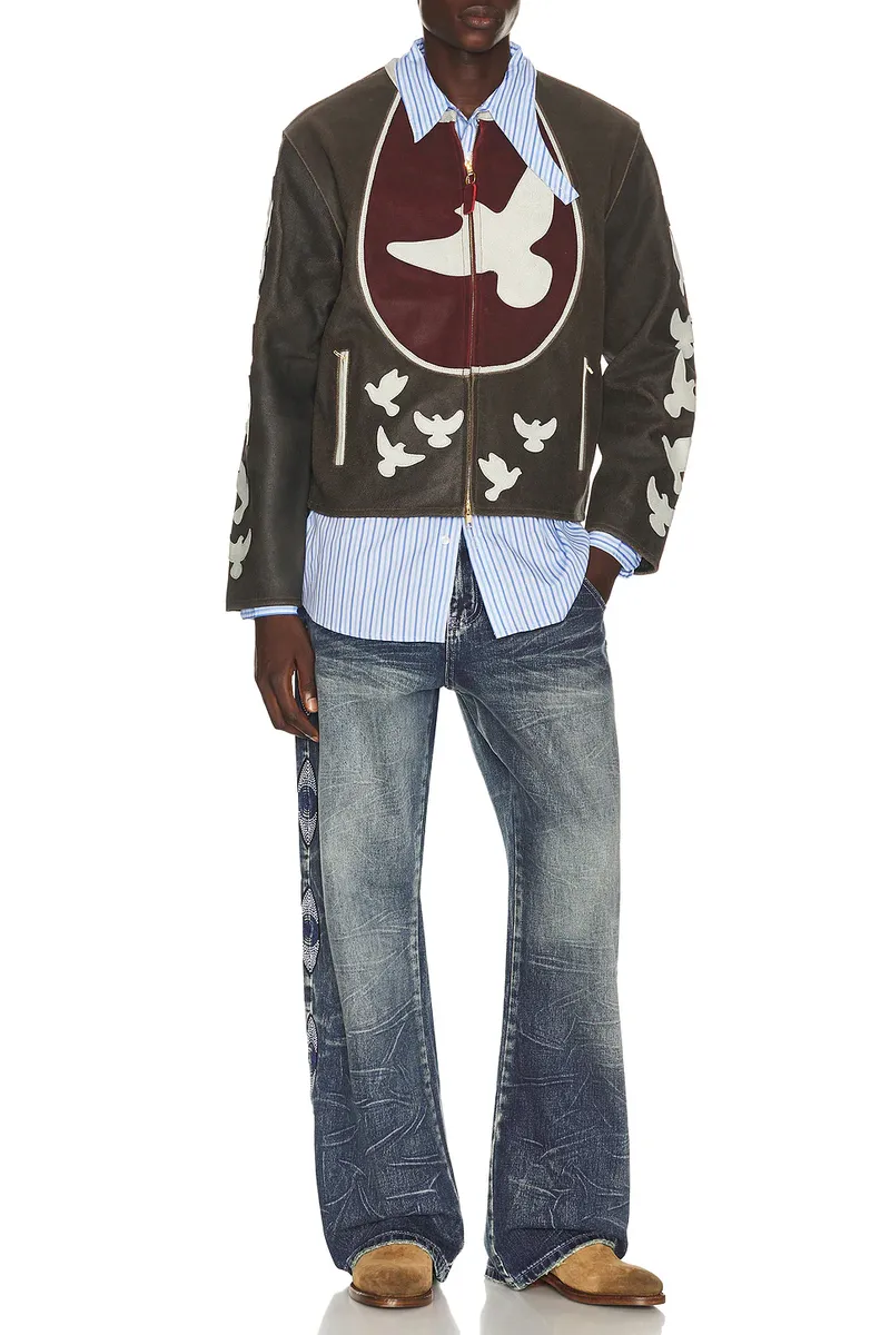 KidSuper Gemstone Eye Embroidery Jean | Thumbnail 5 KidSuper Gemstone Eye Embroidery Jean | Thumbnail 5