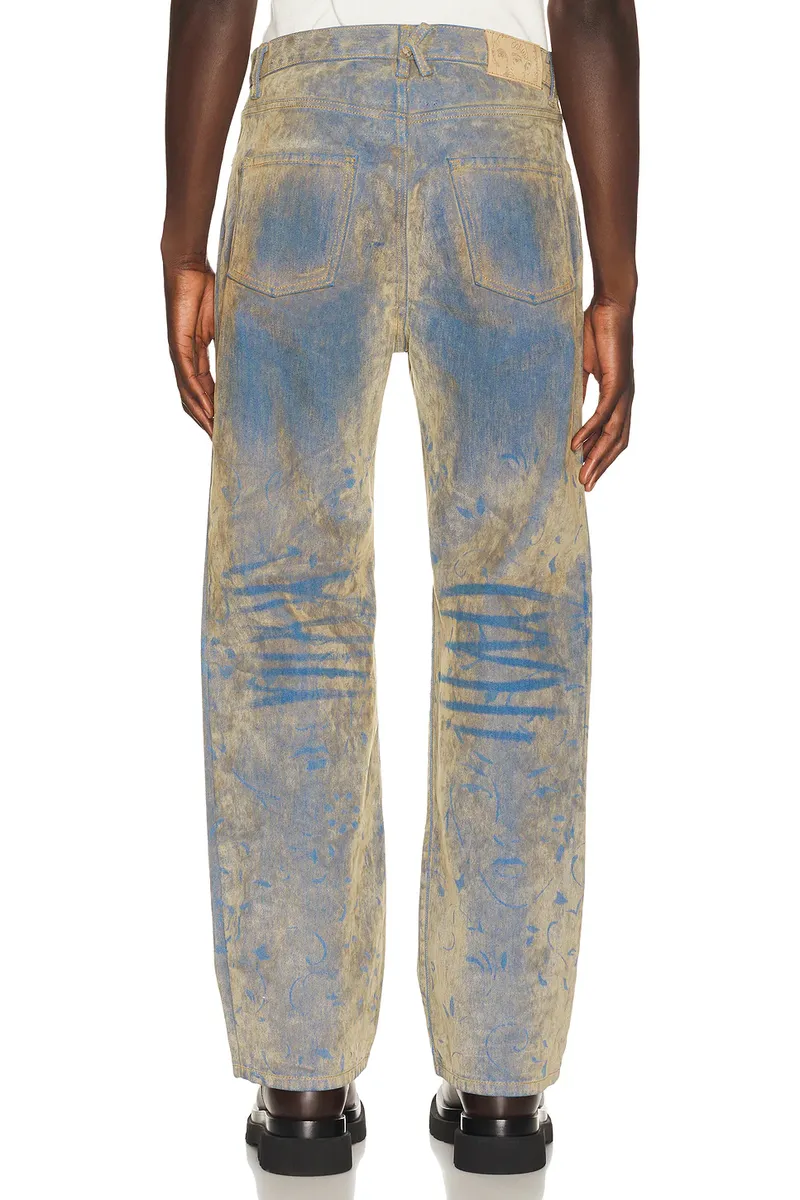 KidSuper Face Floral Flocked Denim Jean | Thumbnail 3 KidSuper Face Floral Flocked Denim Jean | Thumbnail 3