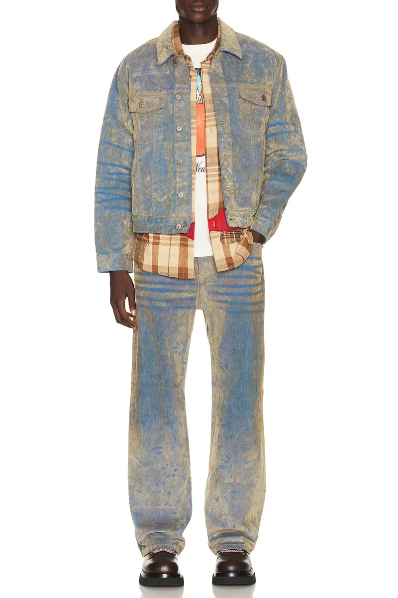 KidSuper Face Floral Flocked Denim Jean | Thumbnail 4 KidSuper Face Floral Flocked Denim Jean | Thumbnail 4