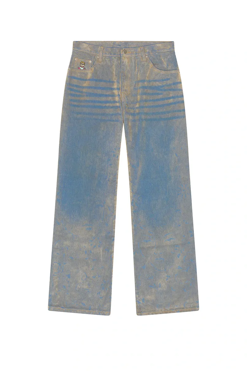KidSuper Face Floral Flocked Denim Jean | Thumbnail 5 KidSuper Face Floral Flocked Denim Jean | Thumbnail 5