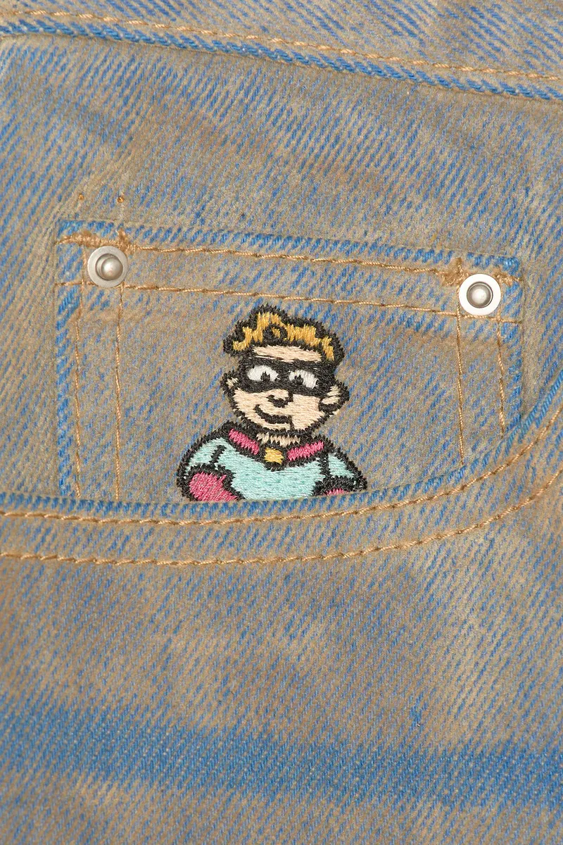 KidSuper Face Floral Flocked Denim Jean | Thumbnail 6 KidSuper Face Floral Flocked Denim Jean | Thumbnail 6