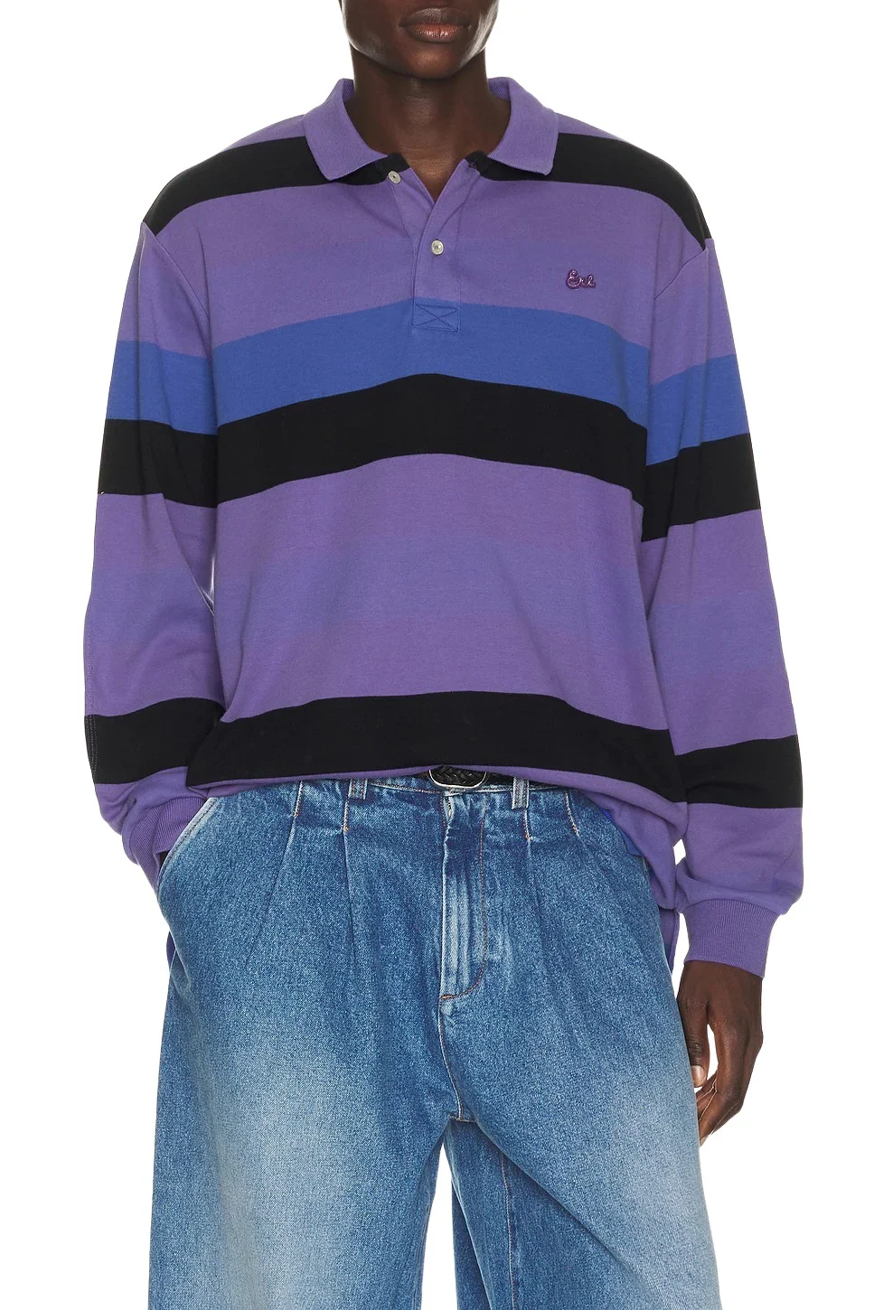 ERL Striped Rugby Long Sleeve Knit