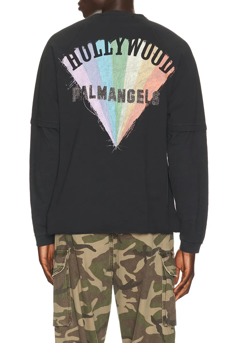 Palm Angels Neon Blvd Double Layer Long Sleeve | Thumbnail 2