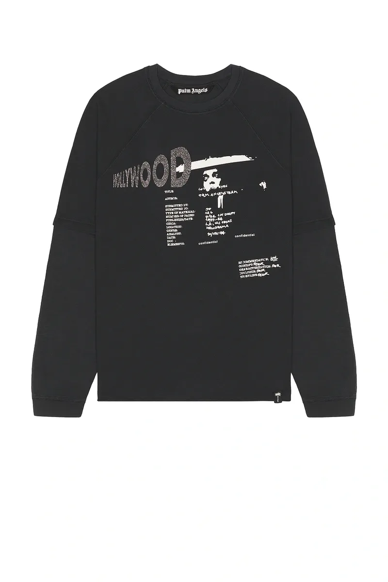 Palm Angels Neon Blvd Double Layer Long Sleeve | Thumbnail 4