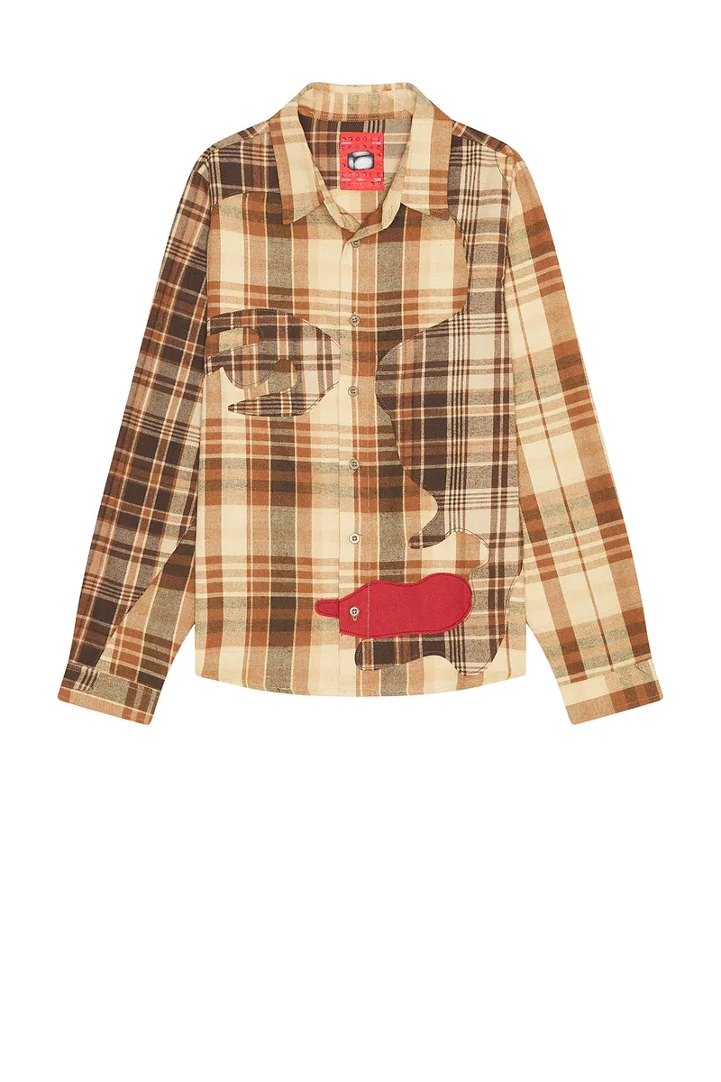 KidSuper Patchwork Face Flannel | Thumbnail 4