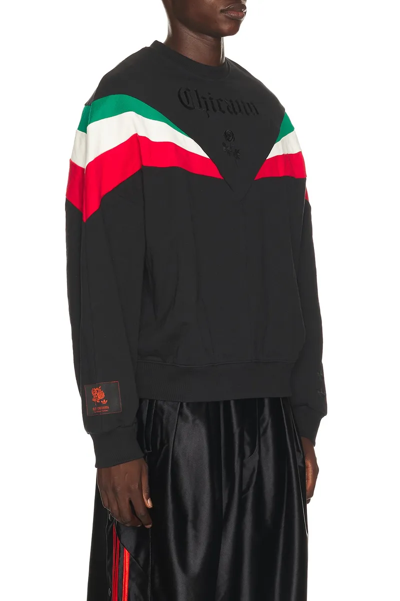 adidas Originals x Willy Chavarria Chicano Fleece Crewneck | Thumbnail 2 adidas Originals x Willy Chavarria Chicano Fleece Crewneck | Thumbnail 2