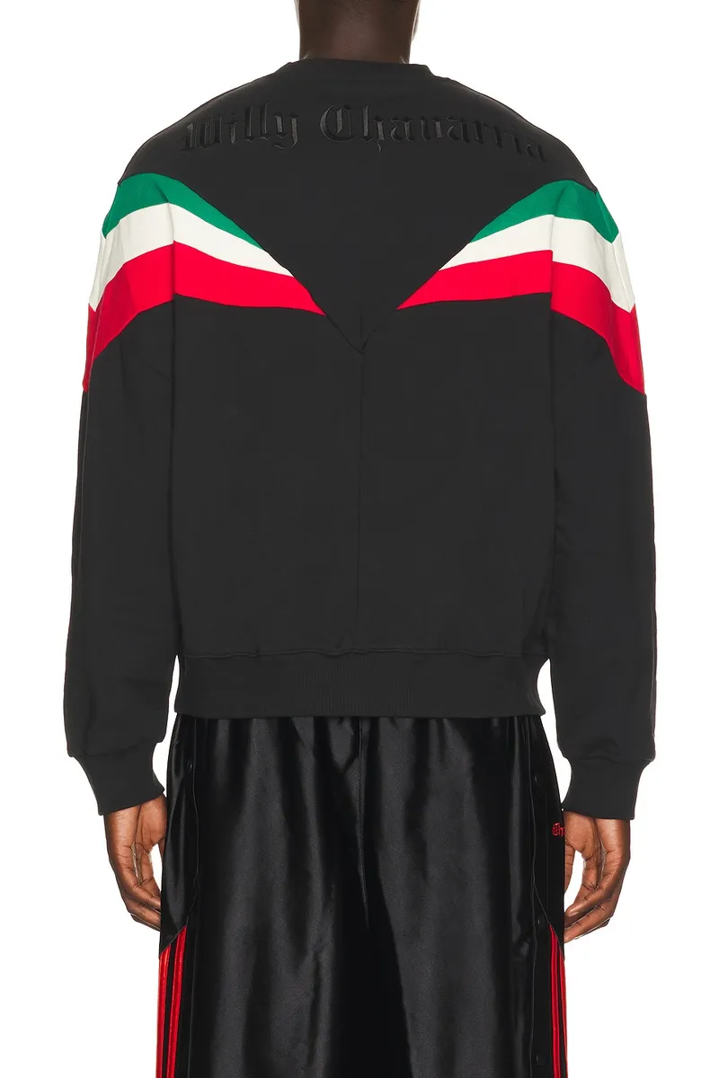 adidas Originals x Willy Chavarria Chicano Fleece Crewneck | Thumbnail 3 adidas Originals x Willy Chavarria Chicano Fleece Crewneck | Thumbnail 3