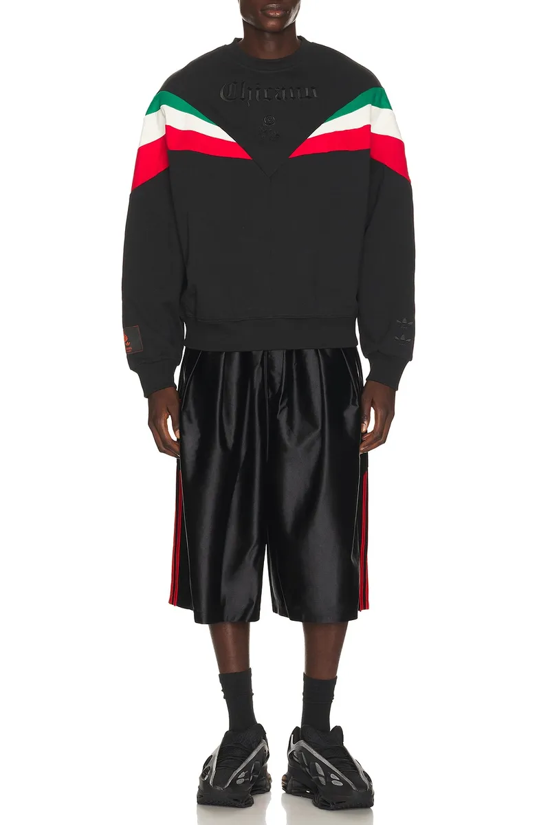 adidas Originals x Willy Chavarria Chicano Fleece Crewneck | Thumbnail 4 adidas Originals x Willy Chavarria Chicano Fleece Crewneck | Thumbnail 4