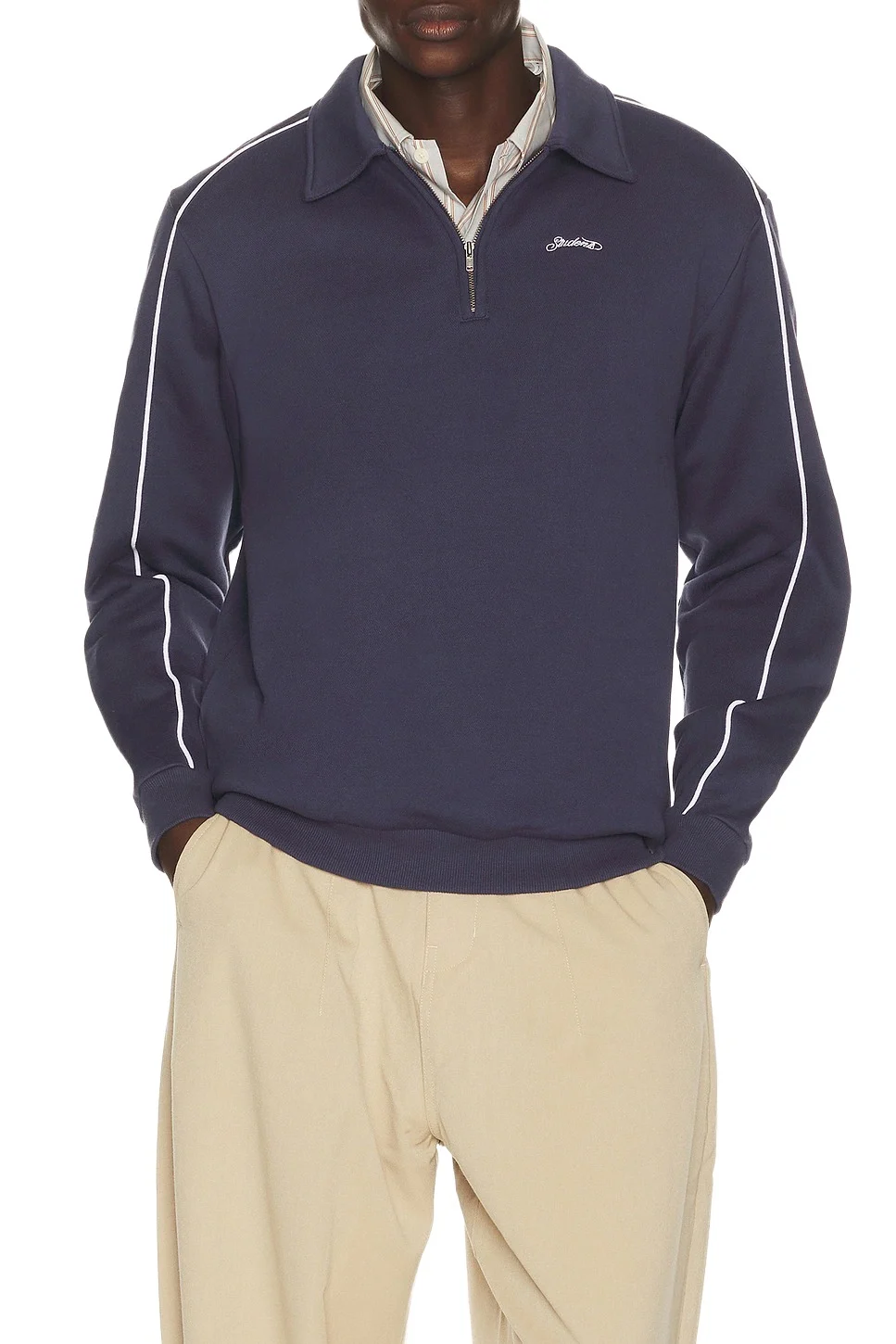 Students Golf Del Norte Zip Polo Pullover