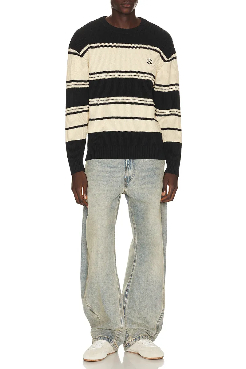 Students Golf Palmdale Stripe Knit Crew Sweater | Thumbnail 3 Students Golf Palmdale Stripe Knit Crew Sweater | Thumbnail 3