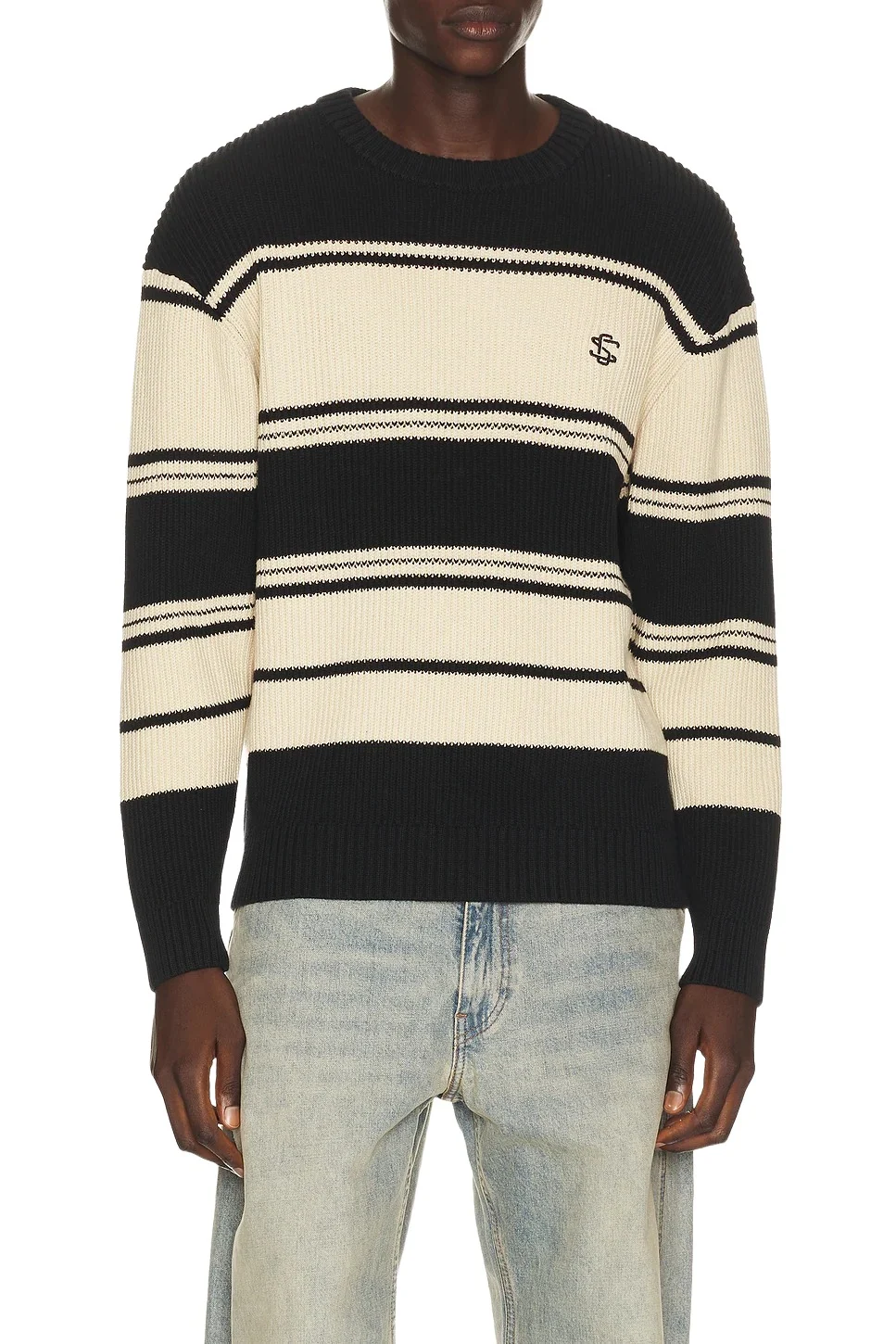 Students Golf Palmdale Stripe Knit Crew Sweater