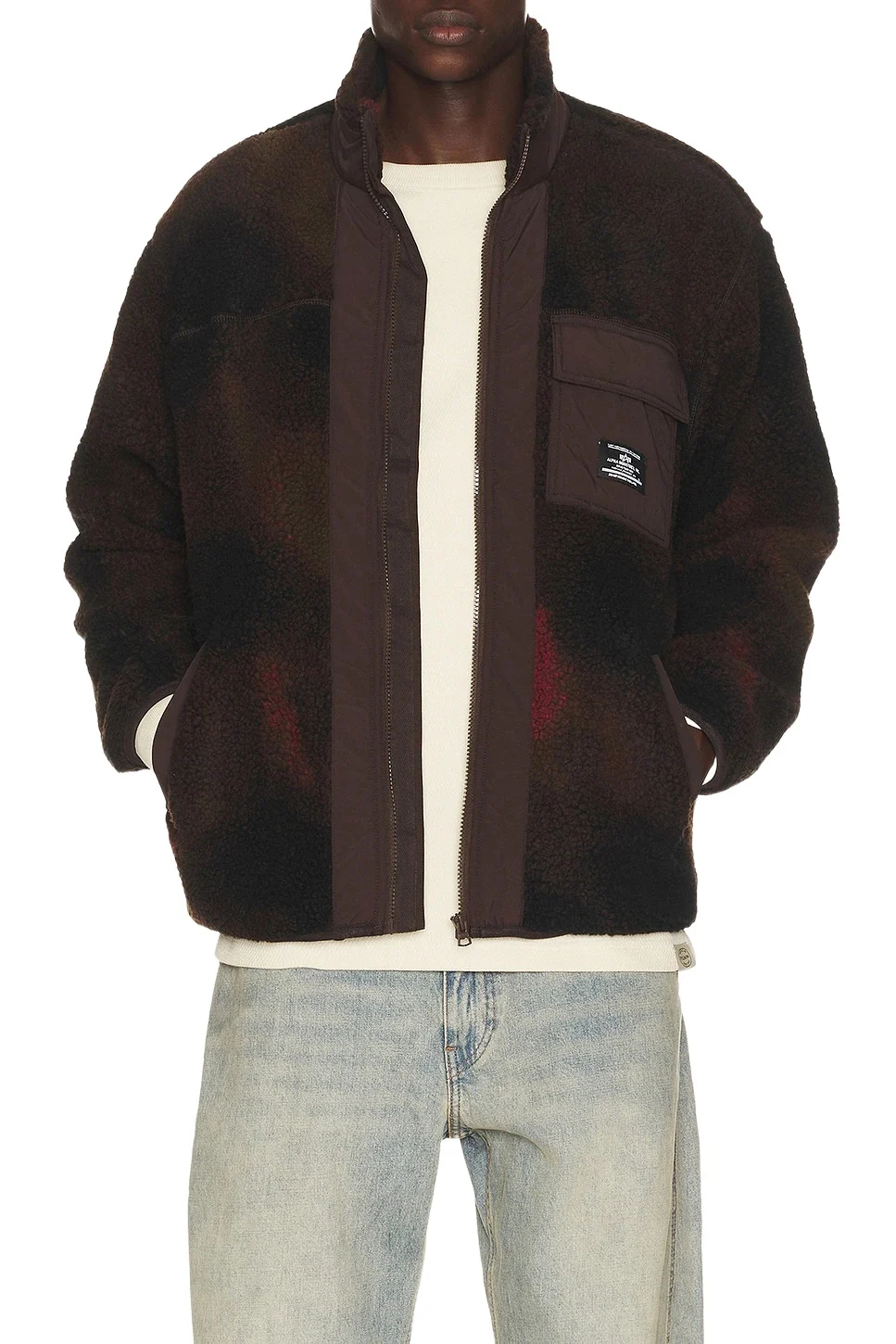Alpha Industries Houston Relaxed Fit Sherpa Jacket