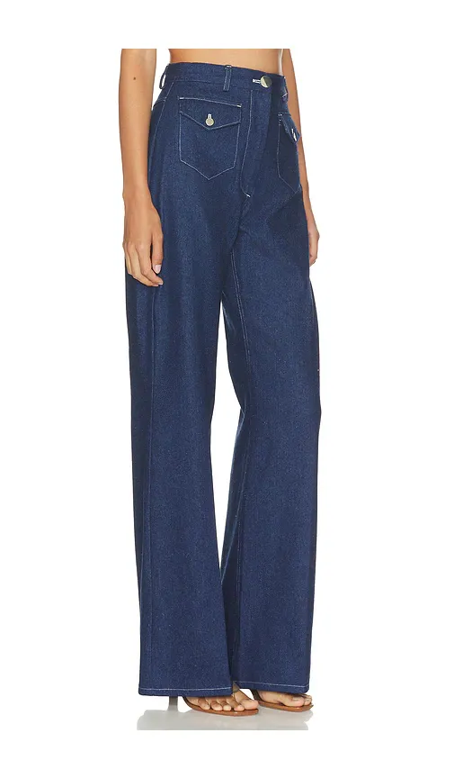 Matthew Bruch Denim Pocket Wide Leg Pant | Thumbnail 2 Matthew Bruch Denim Pocket Wide Leg Pant | Thumbnail 2