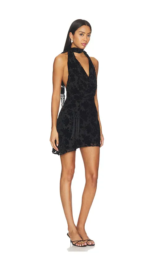 MAJORELLE Auguste Velvet Burnout Mini Dress | Thumbnail 2 MAJORELLE Auguste Velvet Burnout Mini Dress | Thumbnail 2