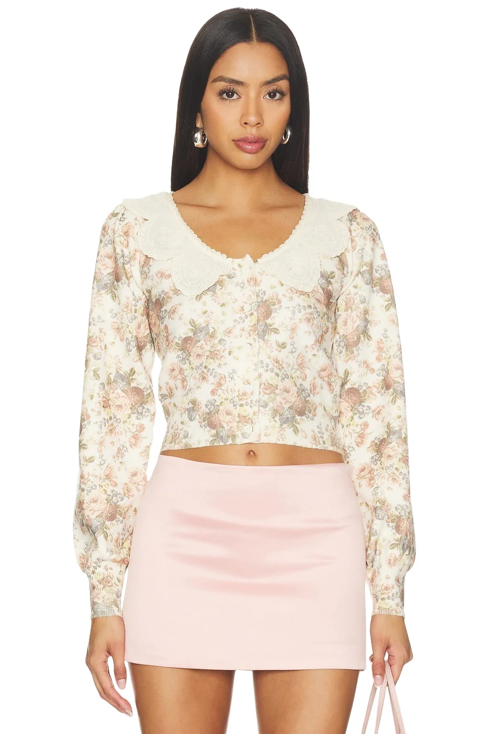 For Love & Lemons Frontier Floral Sweater