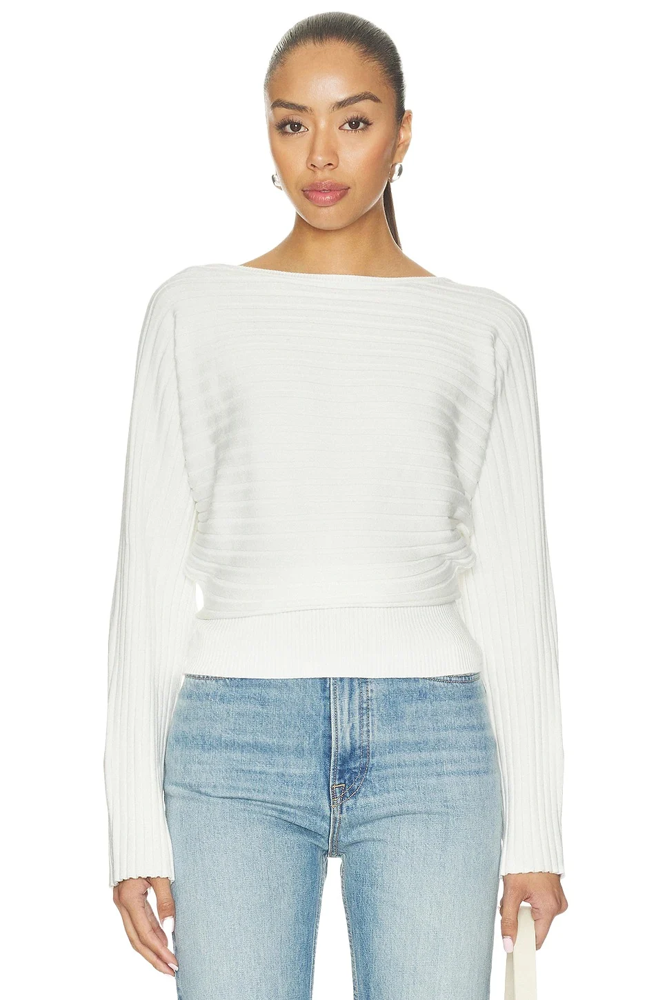 L'Academie Amal Rib Knit Top
