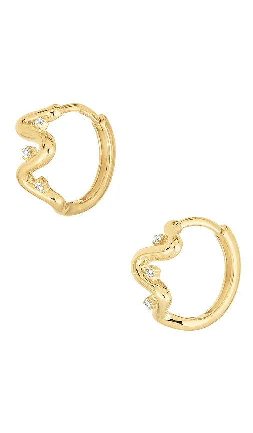 STONE AND STRAND Harbor Lights Huggie Earrings | Thumbnail 2 STONE AND STRAND Harbor Lights Huggie Earrings | Thumbnail 2
