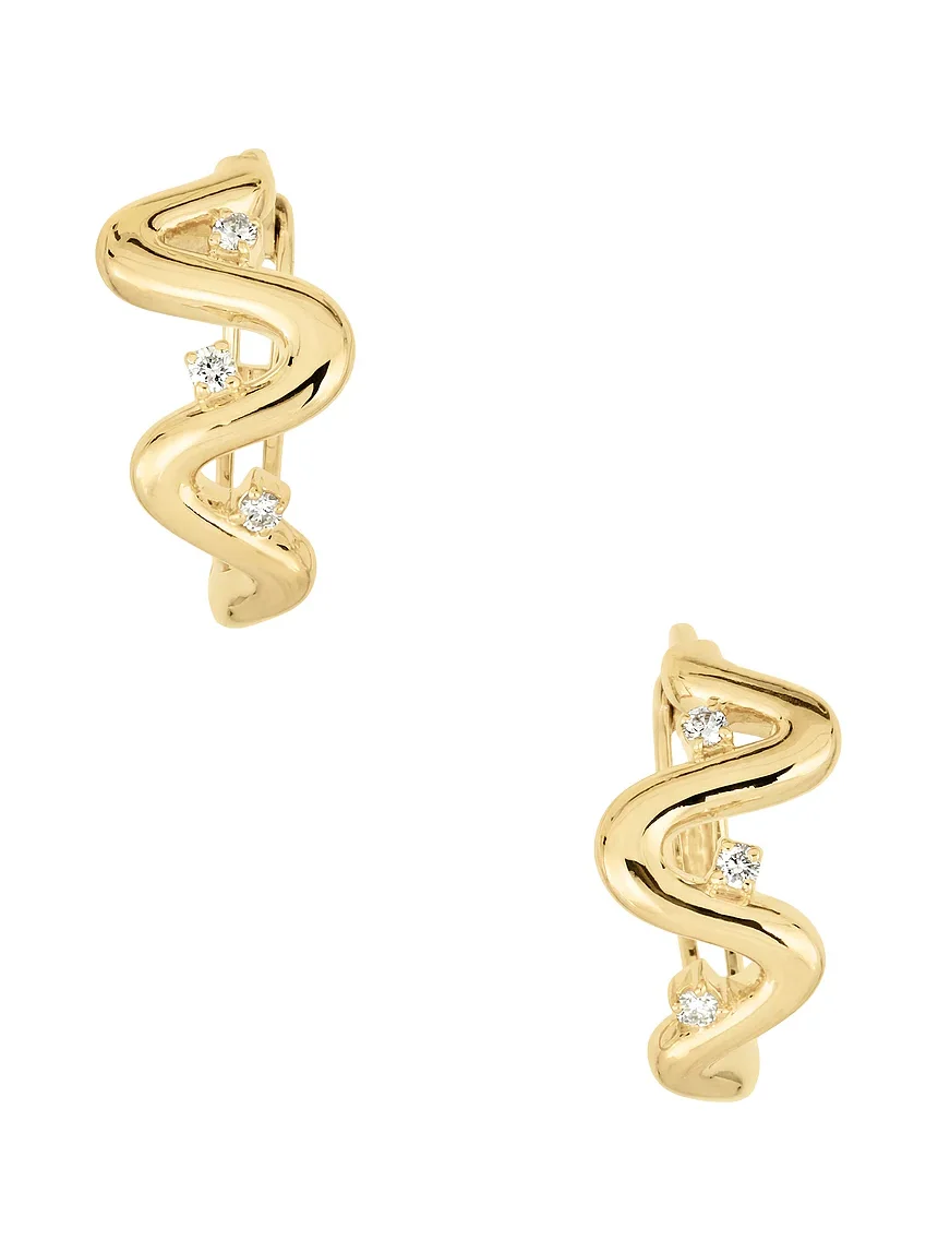 STONE AND STRAND Harbor Lights Huggie Earrings