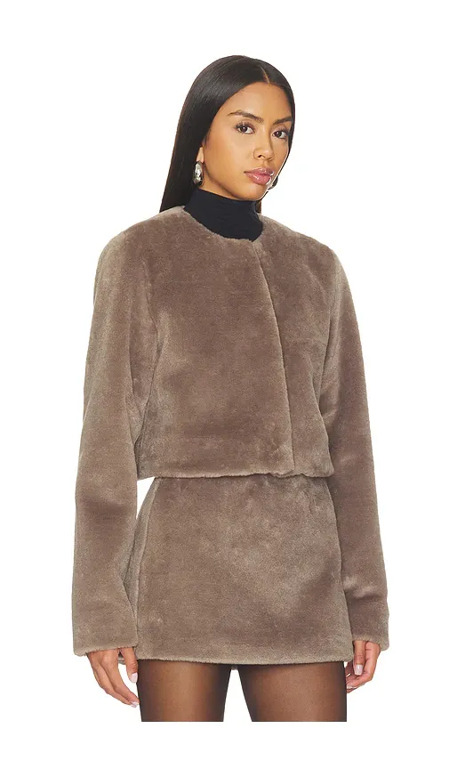 L'Academie Ellie Faux Fur Jacket | Thumbnail 2