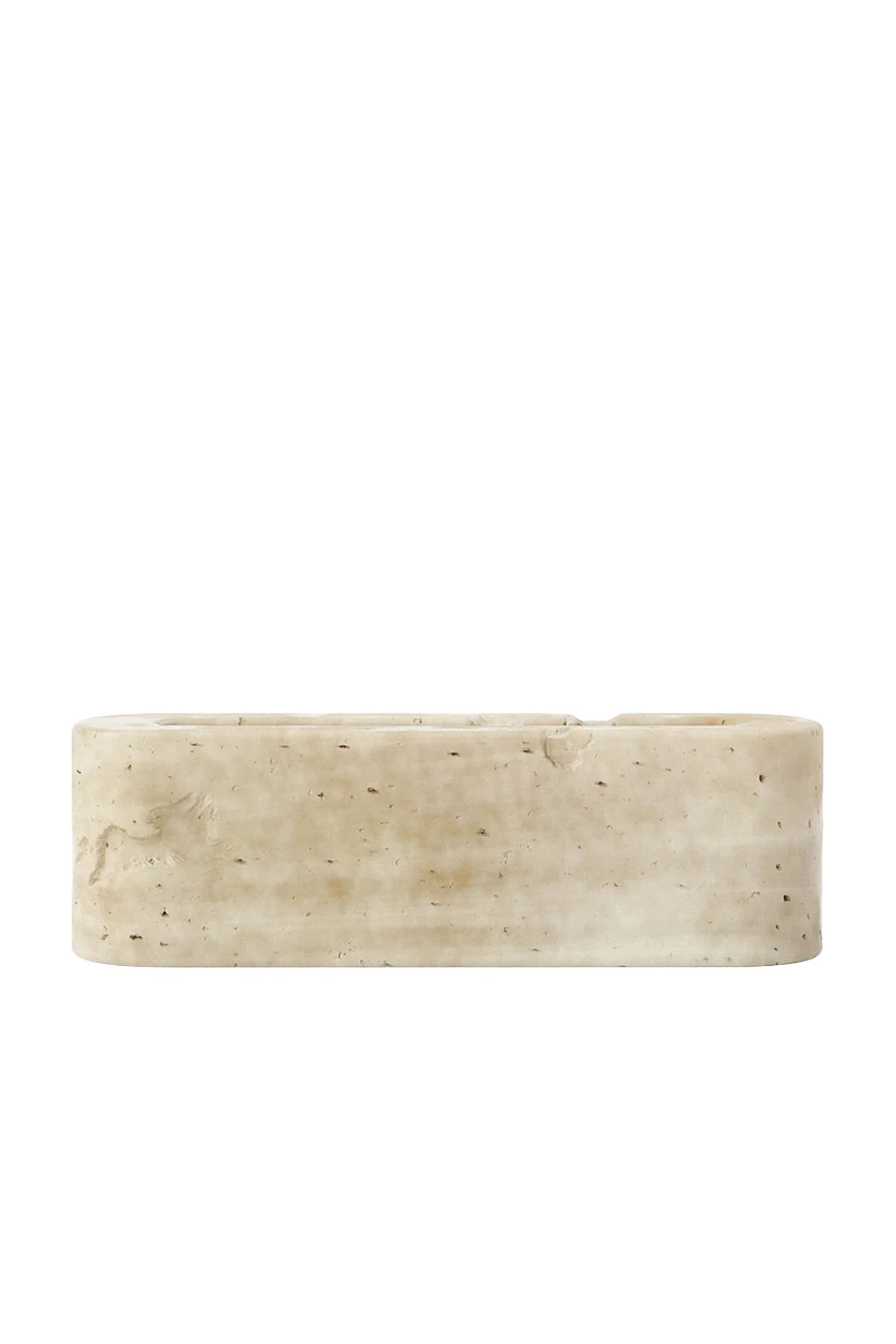 KÖPPEN Italian Travertine Stone Tongue Scraper Holder