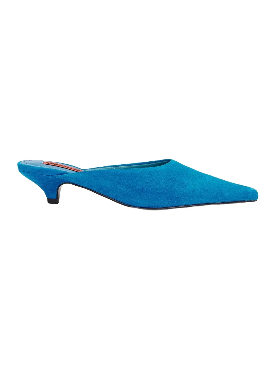 SIMONMILLER Suede Arrow Mule Pump
