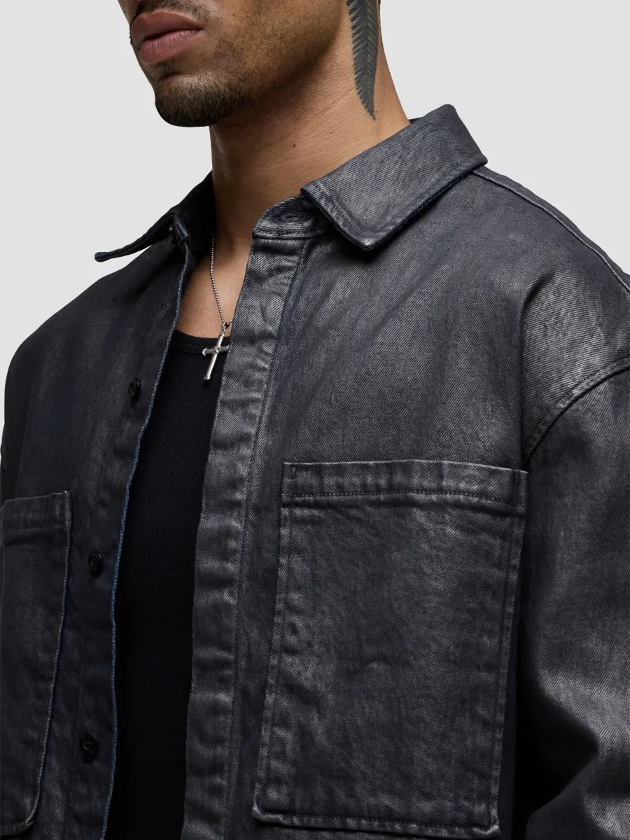 Hudson Jeans Men's Coated Overshirt | Thumbnail 5 Hudson Jeans Men's Coated Overshirt | Thumbnail 5