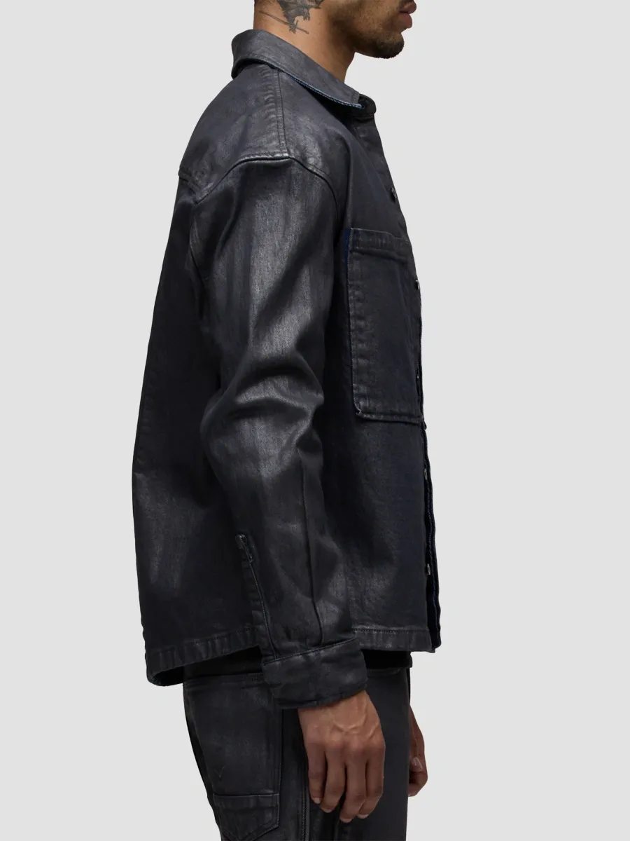 Hudson Jeans Men's Coated Overshirt | Thumbnail 6 Hudson Jeans Men's Coated Overshirt | Thumbnail 6