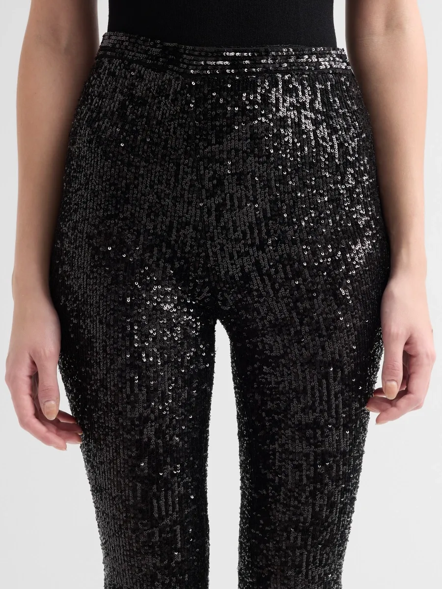 Lapointe Women's Mini Sequin Stretch Leggings | Thumbnail 5