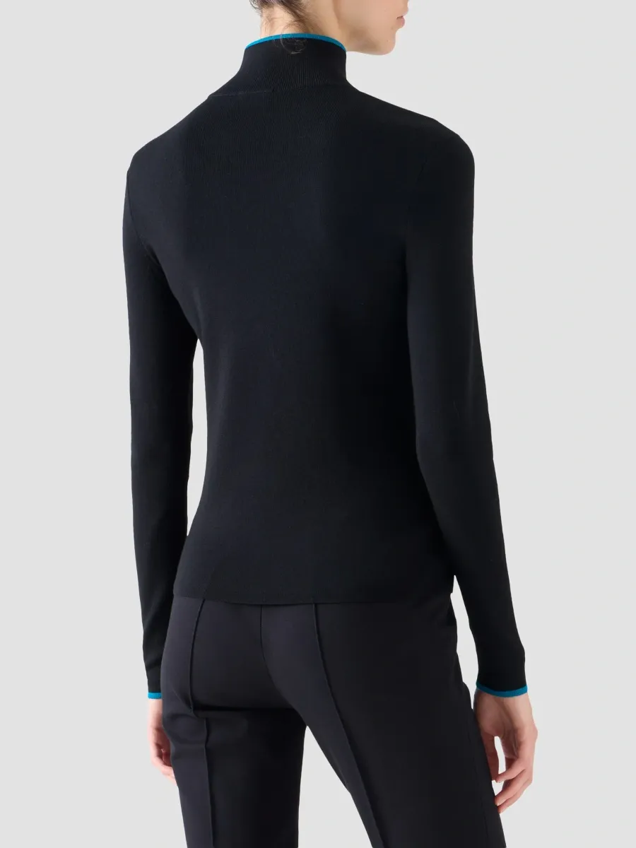 Akris punto Women's Athleisure Knit Stretch-Wool Full-Zip Cardigan | Thumbnail 3 Akris punto Women's Athleisure Knit Stretch-Wool Full-Zip Cardigan | Thumbnail 3