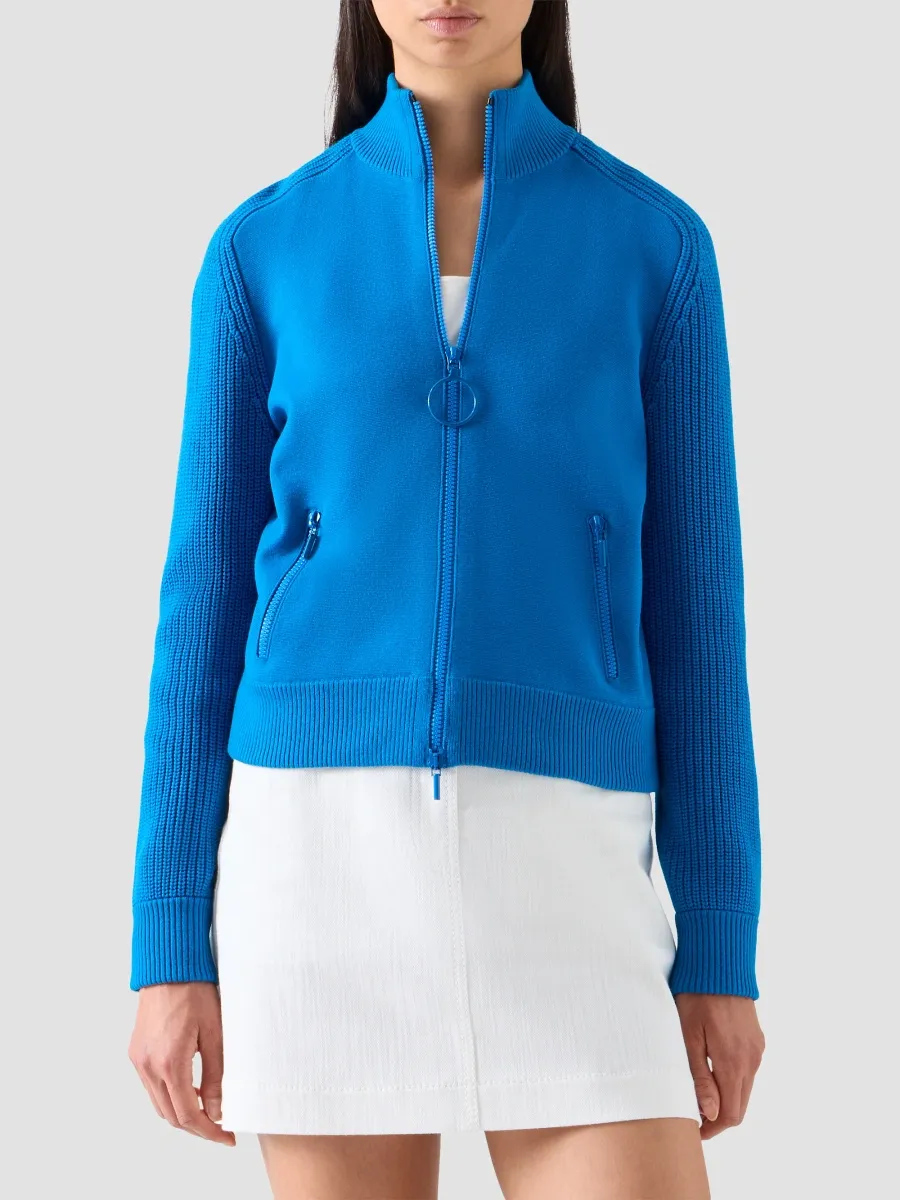 Akris punto Women's Rib-Knit Virgin Wool-Blend Cardigan | Thumbnail 4