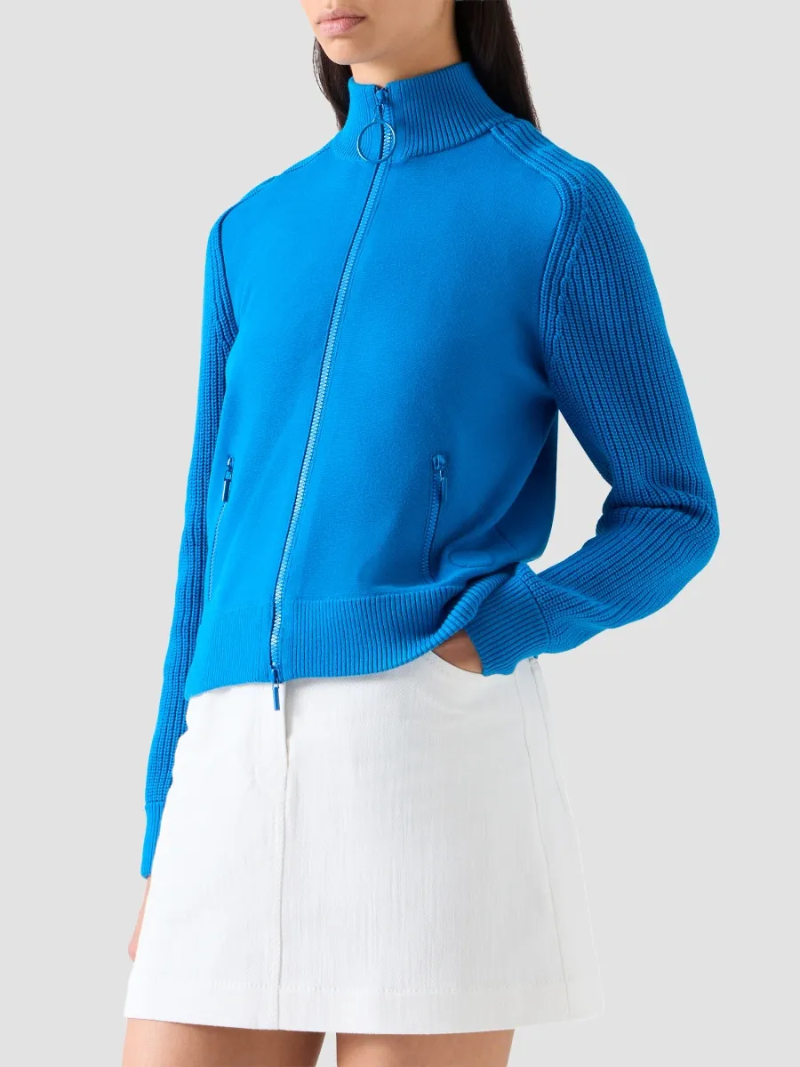 Akris punto Women's Rib-Knit Virgin Wool-Blend Cardigan | Thumbnail 6