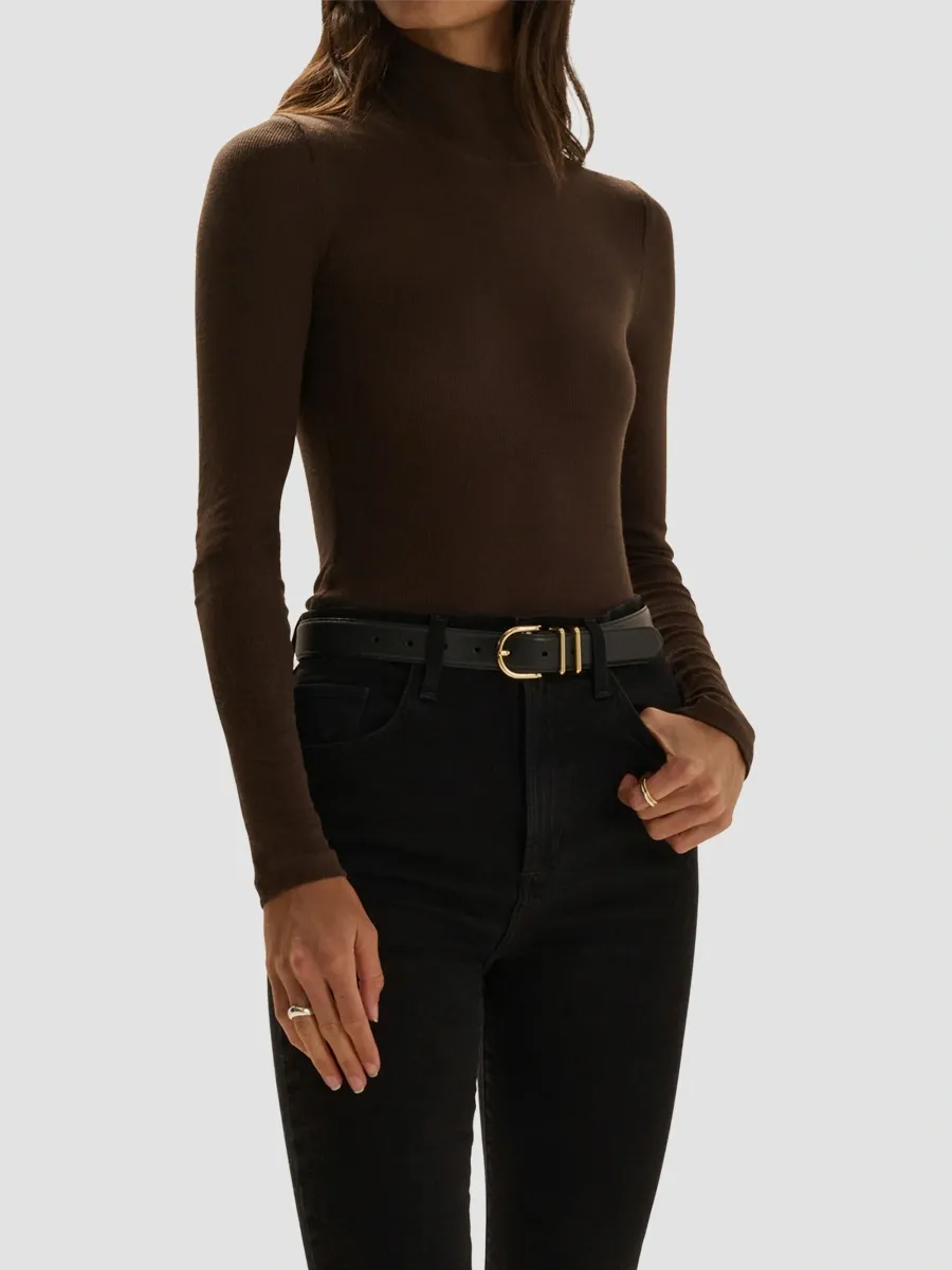 Favorite Daughter Women's Ribbed Turtleneck Top | Thumbnail 3 Favorite Daughter Women's Ribbed Turtleneck Top | Thumbnail 3