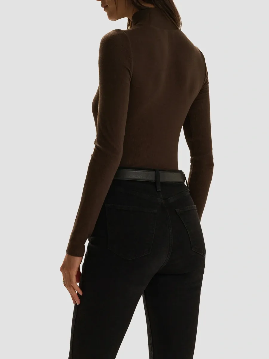 Favorite Daughter Women's Ribbed Turtleneck Top | Thumbnail 4 Favorite Daughter Women's Ribbed Turtleneck Top | Thumbnail 4