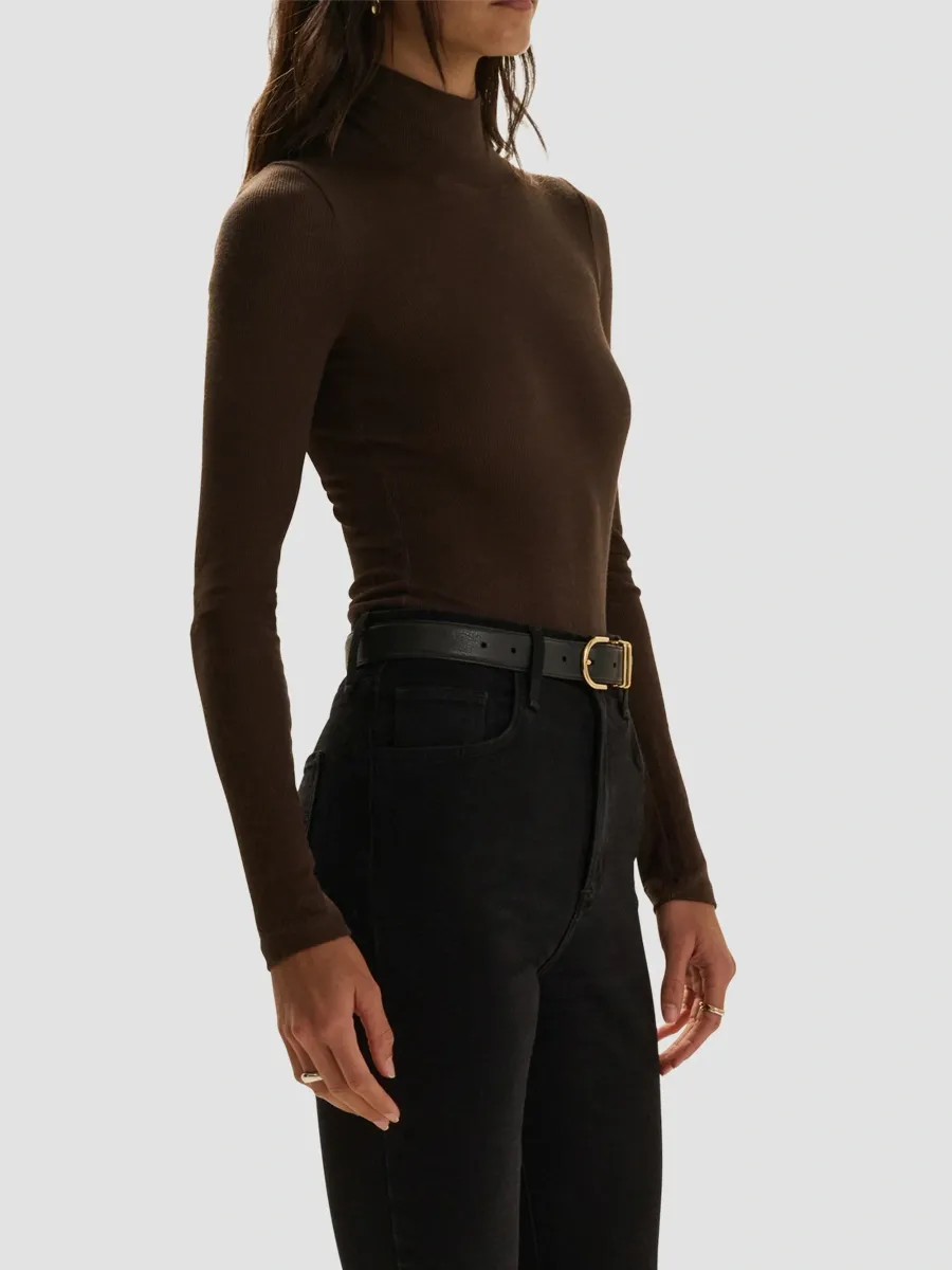Favorite Daughter Women's Ribbed Turtleneck Top | Thumbnail 5 Favorite Daughter Women's Ribbed Turtleneck Top | Thumbnail 5