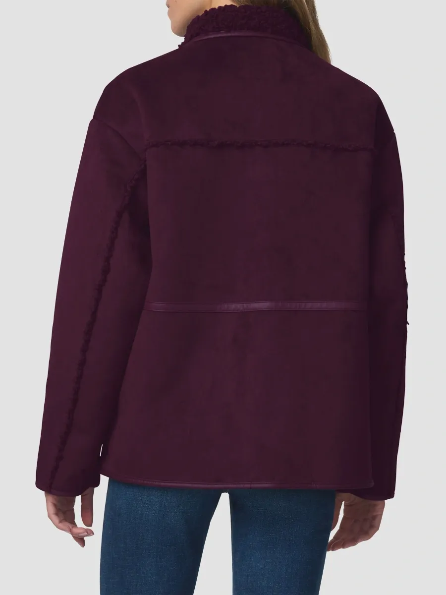 Joe's Jeans Women's The Vegan Shearling Jacket | Thumbnail 3 Joe's Jeans Women's The Vegan Shearling Jacket | Thumbnail 3