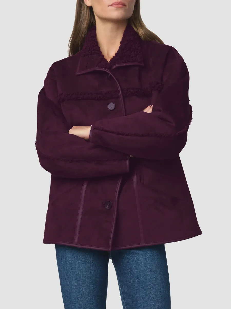 Joe's Jeans Women's The Vegan Shearling Jacket | Thumbnail 4 Joe's Jeans Women's The Vegan Shearling Jacket | Thumbnail 4