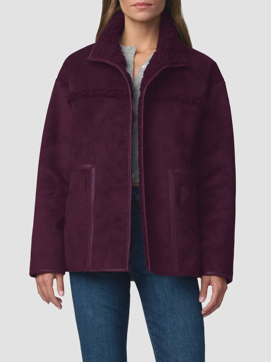 Joe's Jeans Women's The Vegan Shearling Jacket | Thumbnail 6 Joe's Jeans Women's The Vegan Shearling Jacket | Thumbnail 6
