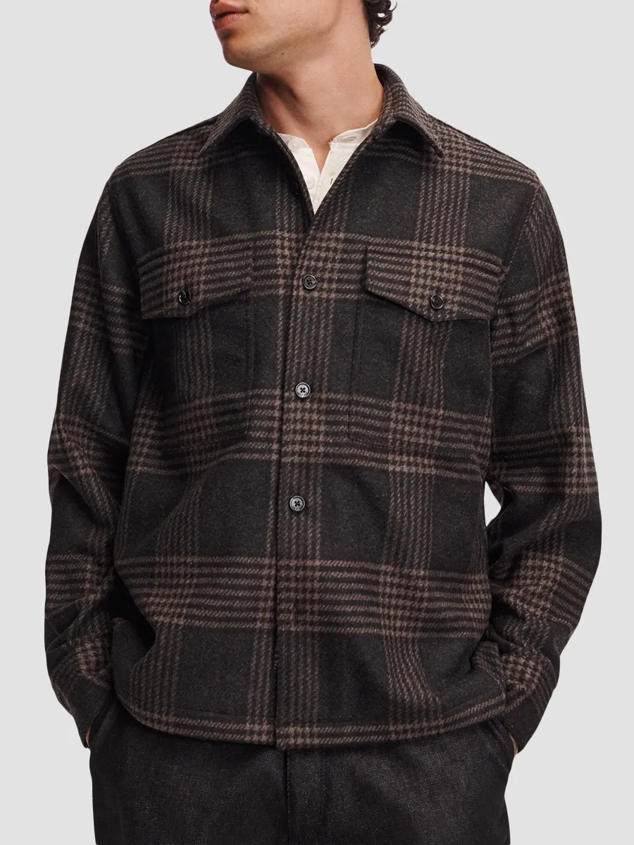 rag & bone Men's Austin Plaid Wool-Blend Shirt | Thumbnail 4 rag & bone Men's Austin Plaid Wool-Blend Shirt | Thumbnail 4