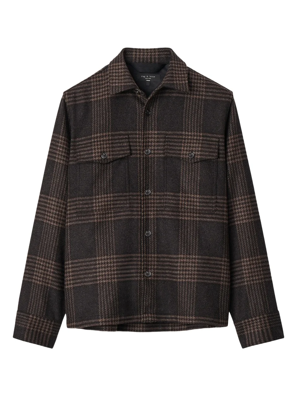 rag & bone Men's Austin Plaid Wool-Blend Shirt