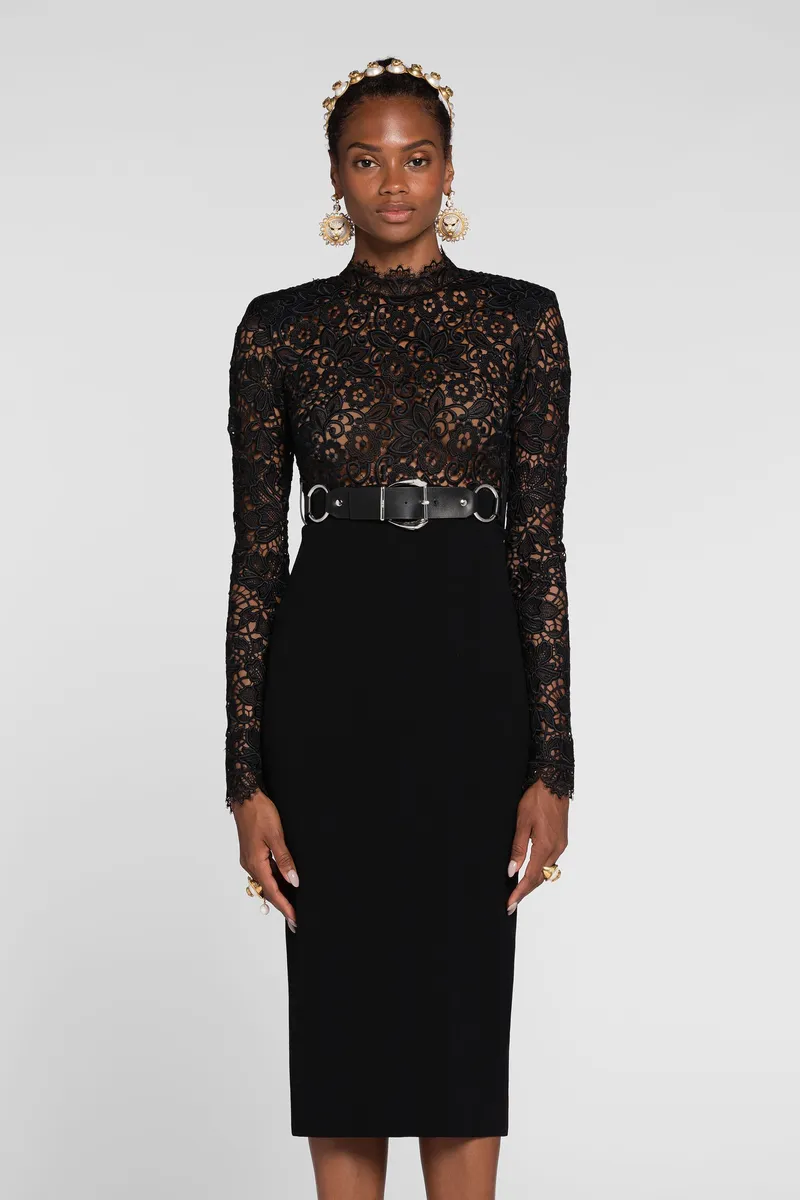 Roberto Cavalli Lace-panel dress | Thumbnail 3 Roberto Cavalli Lace-panel dress | Thumbnail 3