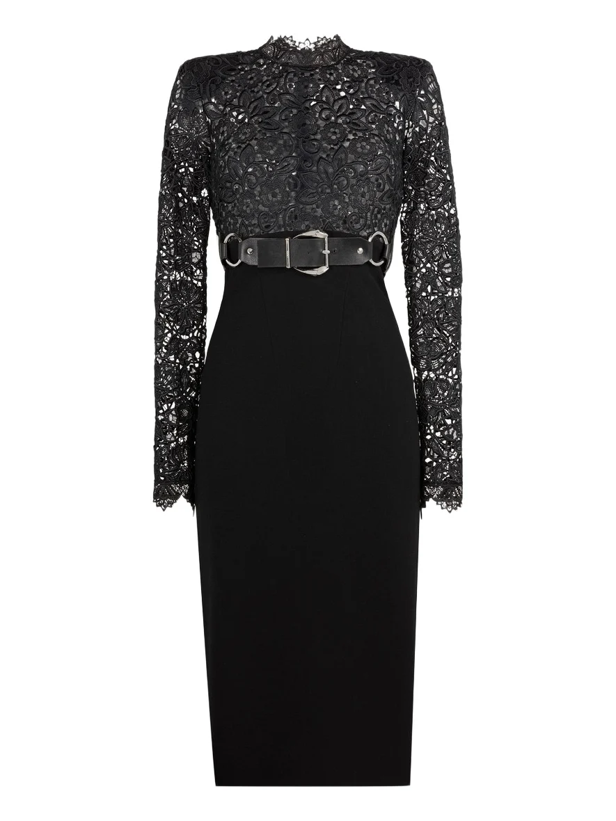 Roberto Cavalli Lace-panel dress