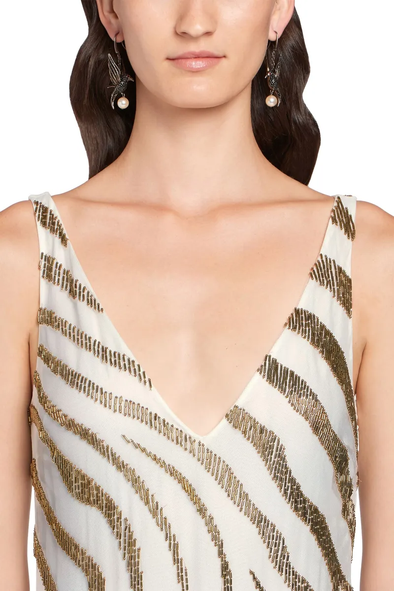 Roberto Cavalli Zebra bead embroidered gown | Thumbnail 5