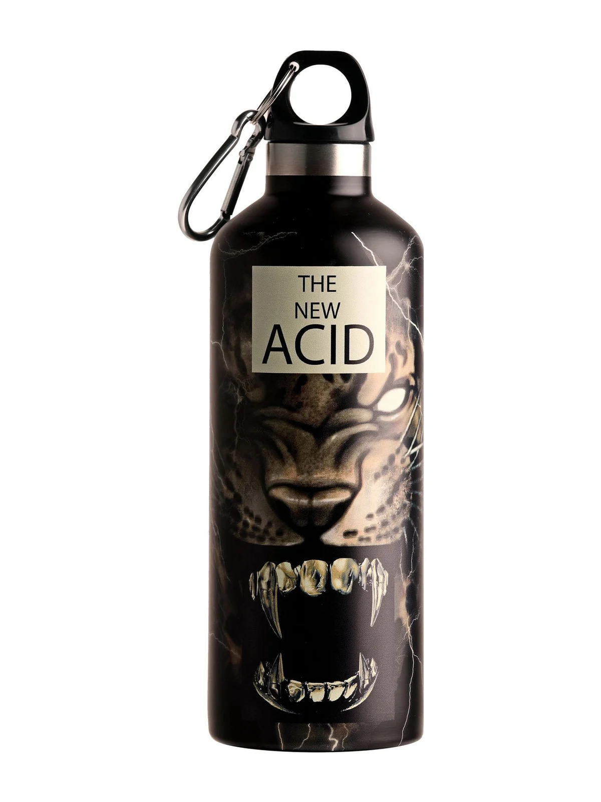 Roberto Cavalli Tiger And Teeth-Print Water Bottle