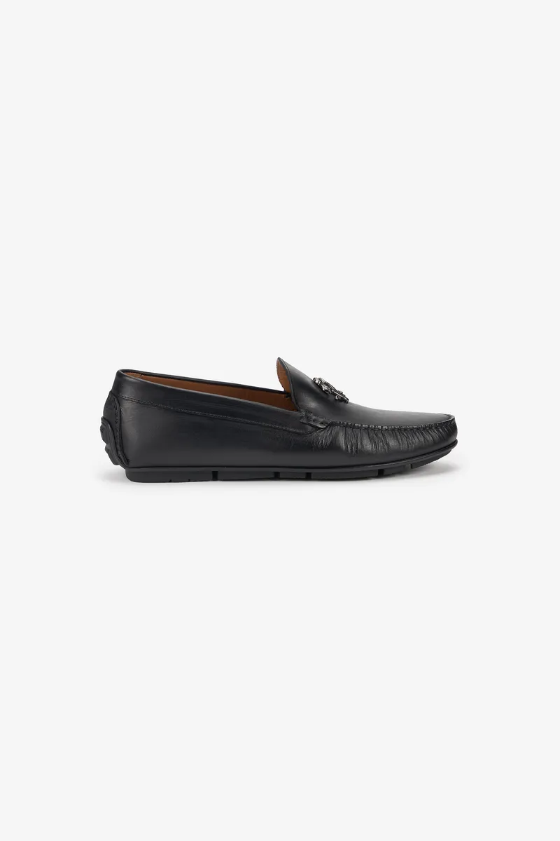 Roberto Cavalli Black Loafers With RC Monogram | Thumbnail 2 Roberto Cavalli Black Loafers With RC Monogram | Thumbnail 2