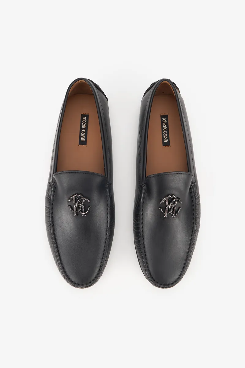 Roberto Cavalli Black Loafers With RC Monogram | Thumbnail 4 Roberto Cavalli Black Loafers With RC Monogram | Thumbnail 4