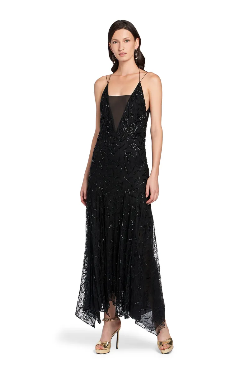 Roberto Cavalli Black Iris embroidered evening dress | Thumbnail 2 Roberto Cavalli Black Iris embroidered evening dress | Thumbnail 2